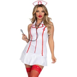 LEG AVENUE - DISFRAZ ENFERMERA JEFA BLANCO S/M LEG AVENUE COSTUMES