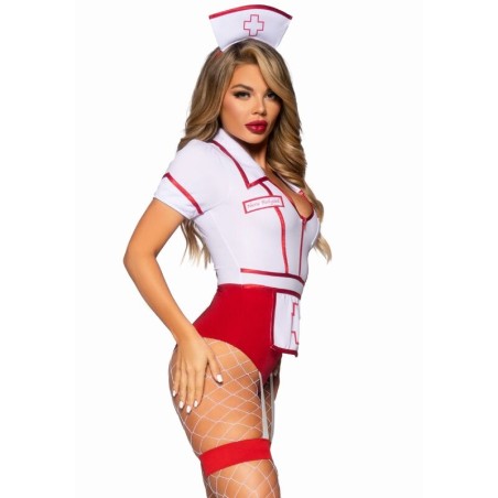 LEG AVENUE - DISFRAZ ENFERMERA SEXY ROJO/BLANCO M LEG AVENUE COSTUMES