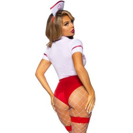 LEG AVENUE - DISFRAZ ENFERMERA SEXY ROJO/BLANCO M LEG AVENUE COSTUMES