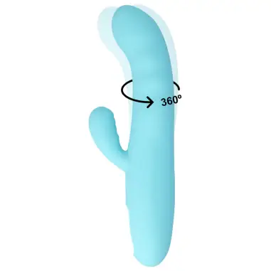 Eiffel Vibrador Rotador Azul Turquesa - Rotación | MIA