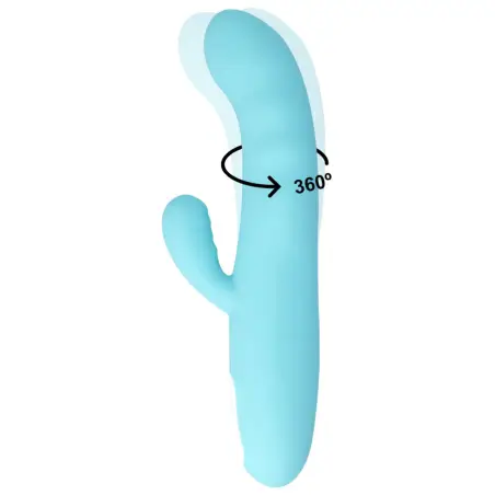 Eiffel Vibrador Rotador Azul Turquesa - Rotación | MIA