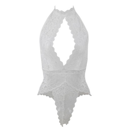 SUBBLIME - 953867 BODY DE ENCAJE BLANCO L/XL SUBBLIME BODYSTOCKINGS
