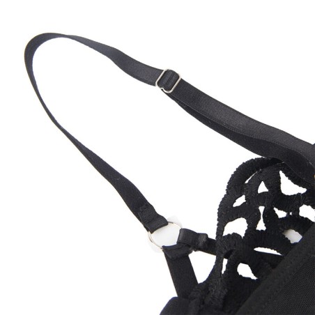 SUBBLIME - 954055 BODY SEXY DE ENCAJE NEGRO S/M SUBBLIME BODYSTOCKINGS