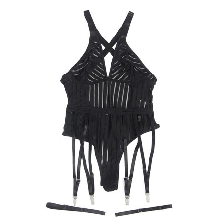 SUBBLIME - 954154 BODY CON LIGUERO NEGRO L/XL SUBBLIME BODYSTOCKINGS