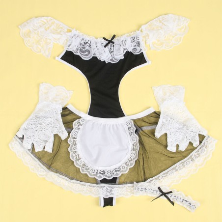 SUBBLIME - 954307 DISFRAZ DE CRIADA SEXY NEGRO/BLANCO S/M SUBBLIME COSTUMES