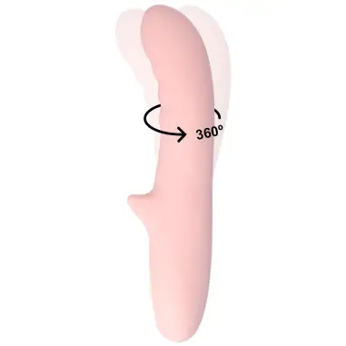 Pisa Vibrador Rotador Rosa - Rotación y 10 Modos | MIA