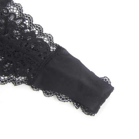 SUBBLIME - 955458 BODY CON CREMALLERA DE CUERO NEGRO S/M SUBBLIME BODIES