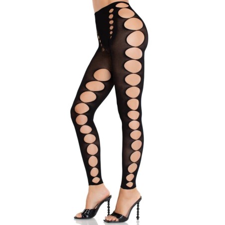 LEG AVENUE - MEDIAS OPACAS SIN TIRANTES Y COSTURAS NEGRO LEG AVENUE HOSIERY