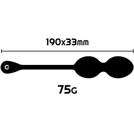 Ritual Nisha Bolas Kegel Recargables Vibradoras Negro