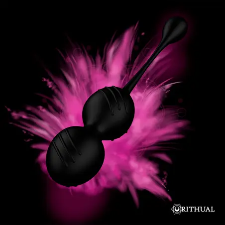 Ritual Nisha Bolas Kegel Recargables Vibradoras Negro