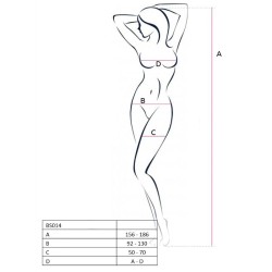 PASSION - WOMAN BS014 BODYSTOCKING BLANCO TALLA ÚNICA PASSION WOMAN BODYSTOCKINGS 2
