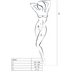 PASSION - WOMAN BS020 BODYSTOCKING BLANCO TALLA ÚNICA PASSION WOMAN BODYSTOCKINGS 2