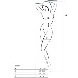 PASSION - WOMAN BS024 BODYSTOCKING BLANCO TALLA ÚNICA PASSION WOMAN BODYSTOCKINGS 2