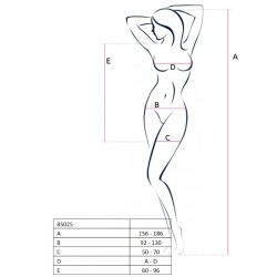PASSION - WOMAN BS025 BODYSTOCKING ESTILO VESTIDO BLANCO TALLA ÚNICA PASSION WOMAN BODYSTOCKINGS 2