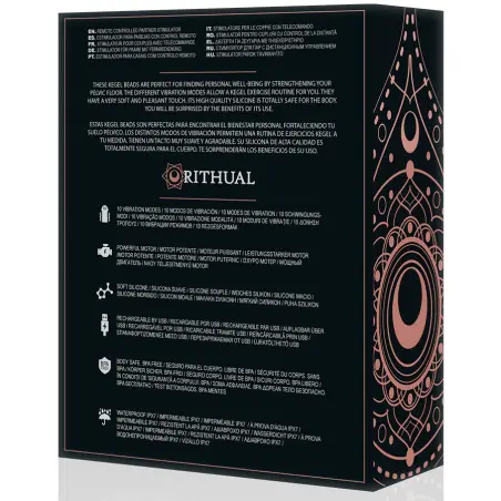 Ritual Nisha Bolas Kegel Recargables Vibradoras Negro