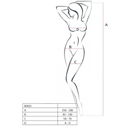 PASSION - WOMAN BS031 BODYSTOCKING BLANCO TALLA ÚNICA PASSION WOMAN BODYSTOCKINGS 2