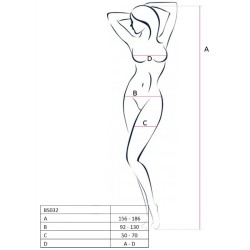 PASSION - WOMAN BS032 BODYSTOCKING ROJO TALLA ÚNICA PASSION WOMAN 2