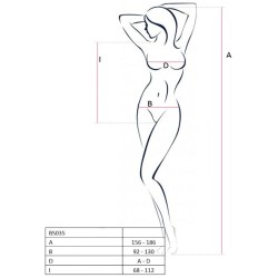 PASSION - WOMAN BS035 BODYSTOCKING BLANCO TALLA ÚNICA PASSION WOMAN 2