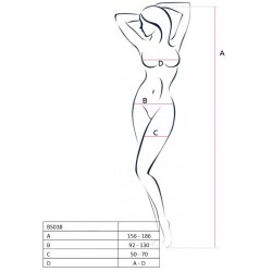 PASSION - WOMAN BS038 BODYSTOCKING ROJO TALLA ÚNICA PASSION WOMAN 2