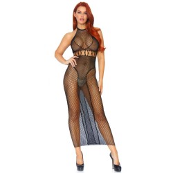 LEG AVENUE - VESTIDO EN RED CON ESPALDA DESCUBIERTA T.U. LEG AVENUE DRESSES