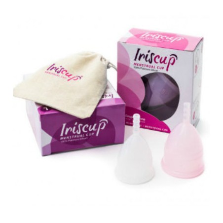 IRISCUP - COPA MESTRUAL ROSA PEQUEÑA + BOLSA ESTERILIZADORA GRATIS IRISCUP
