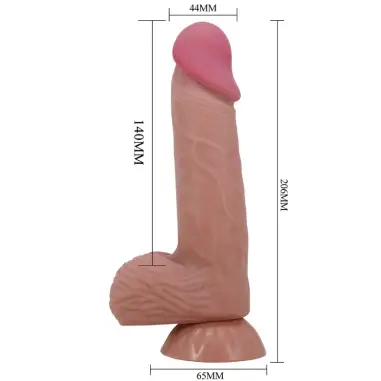 Pretty Love Sliding Skin Dildo Moreno 20.6 cm - Ventosa