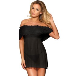 SUBBLIME - SET VESTIDO CORTO + TANGA NEGRO L/XL SUBBLIME DRESSES 2