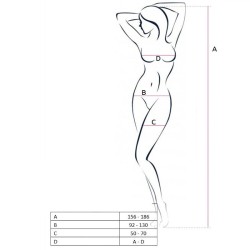 PASSION - WOMAN BS053 BODYSTOCKING BLANCO TALLA ÚNICA PASSION WOMAN 2