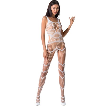 PASSION - WOMAN BS058 BODYSTOCKING BLANCO TALLA ÚNICA PASSION WOMAN