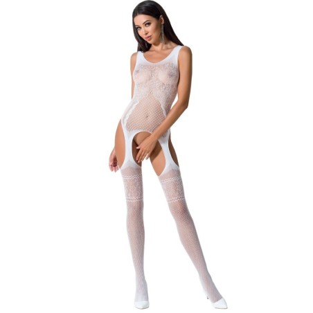 PASSION - WOMAN BS061 BODYSTOCKING BLANCO TALLA ÚNICA PASSION WOMAN