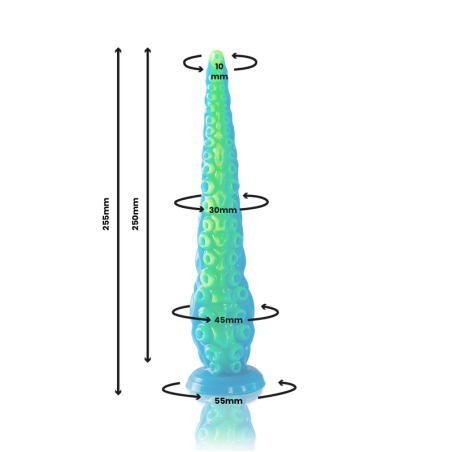 EPIC - SCYLLA DILDO TENTÁCULO FINO FLUORESCENTE TAMAÑO PEQUEÑO EPIC