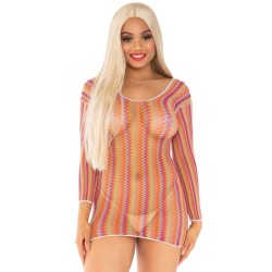 LEG AVENUE - VESTIDO CORTO MULTICOLOR TALLA ÚNICA LEG AVENUE DRESSES