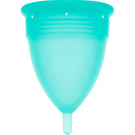 STERCUP - COPA MENSTRUAL FDA SILICONA AQUAMARINA - TALLA L STERCUP