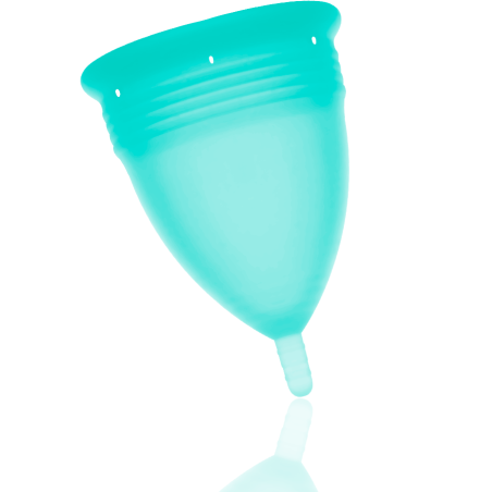 STERCUP - COPA MENSTRUAL FDA SILICONA AQUAMARINA - TALLA L STERCUP