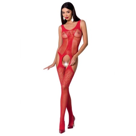 PASSION - WOMAN BS072 BODYSTOCKING TALLA ÚNICA ROJO PASSION WOMAN