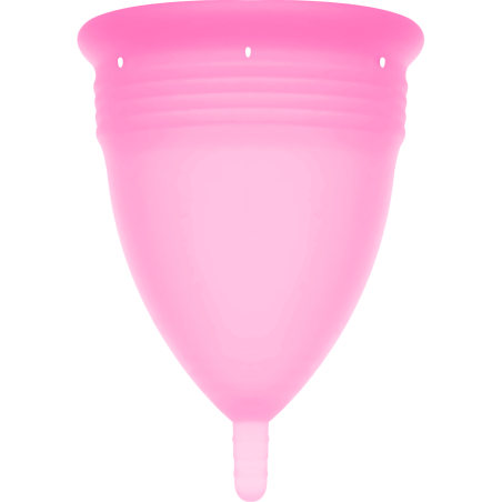 STERCUP - COPA MENSTRUAL FDA SILICONA ROSA - TALLA S STERCUP
