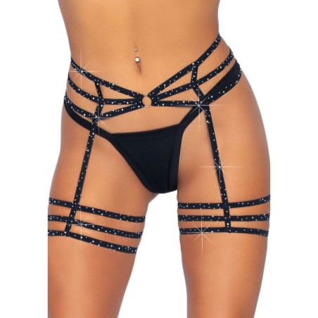 LEG AVENUE - LIGUERO CON BRILLANTES TALLA ÚNICA LEG AVENUE ACCESSORIES
