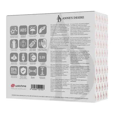 Panty Pleasure Tecnología Watchme Negro | Anne's Desire