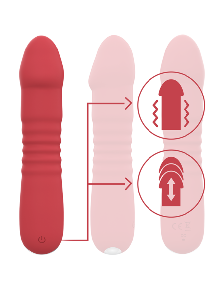 INTENSE - JUNI UP & DOWN 10 VIBRACIONES ROJO 