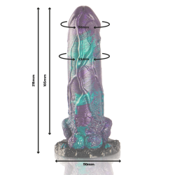 EPIC - BASILISK DILDO DOBLE PLACER ESCAMOSO TAMAÑO GRANDE EPIC 2