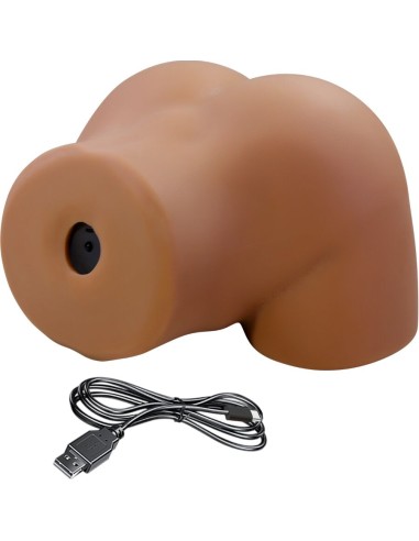 CRAZY BULL - GERIANN TRASERO FEMENINO REALISTA VIBRADOR & SUCCIONADOR CON SONIDO 5.5 KG 