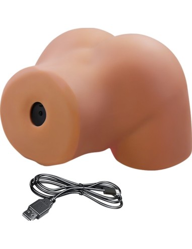 CRAZY BULL - ILANA TRASERO FEMENINO REALISTA VIBRADOR & SUCCIONADOR CON SONIDO 6.8 KG 