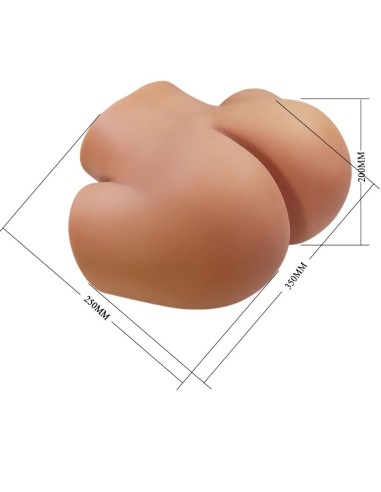 CRAZY BULL - ILANA TRASERO FEMENINO REALISTA VIBRADOR & SUCCIONADOR CON SONIDO 6.8 KG 