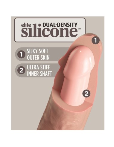 KING COCK - ÉLITE DILDO REALÍSTICO SILICONA 20.3 CM 