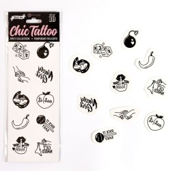 SECRET PLAY - SET DE 10 TATTOOS TEMPORALES SPICY COLLECTION SECRETPLAY 2