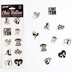 SECRET PLAY - SET DE 10 TATTOOS TEMPORALES KINKY COLLECTION SECRETPLAY 2