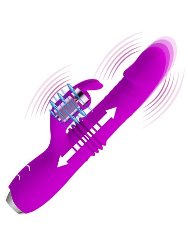 PRETTY LOVE - DOROTHY VIBRADOR CONEJO RECARGABLE MORADO 