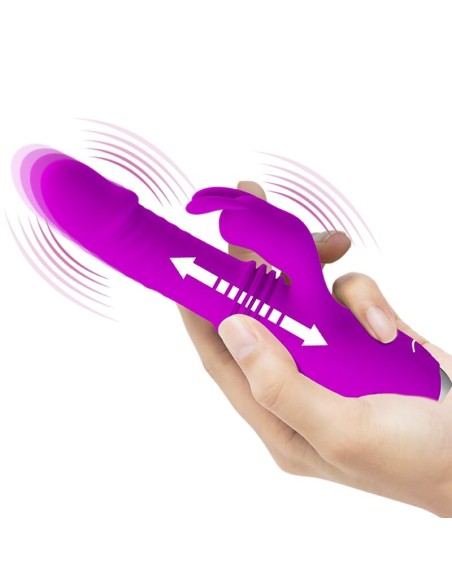 PRETTY LOVE - DOROTHY VIBRADOR CONEJO RECARGABLE MORADO 