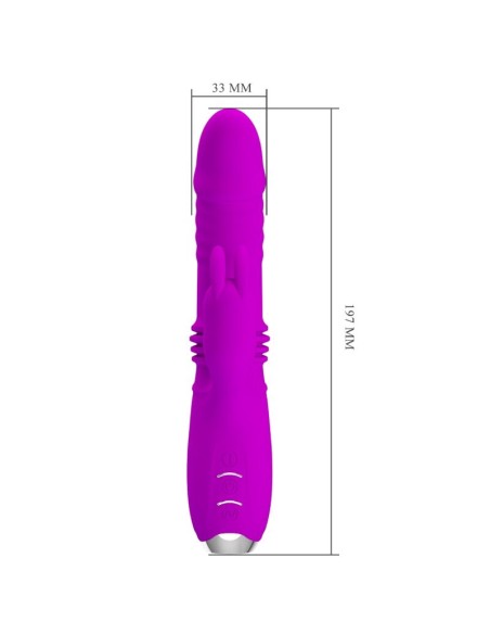 PRETTY LOVE - DOROTHY VIBRADOR CONEJO RECARGABLE MORADO 