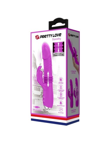 PRETTY LOVE - DOROTHY VIBRADOR CONEJO RECARGABLE MORADO 